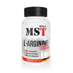 L-Аргинин, L-Arginine, MST Nutrition, 90 таблеток - фото