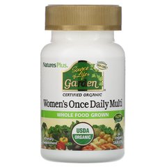 Органические ежедневные мультивитамины для женщин, Nature's Plus, 30 таблеток - фото