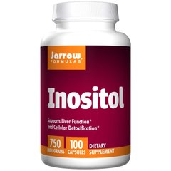 Инозитол, Inositol, Jarrow Formulas, 750 мг, 100 капсул - фото