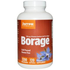 Масло огуречника (Borage), Jarrow Formulas, 1200 мг, 120 капсул - фото