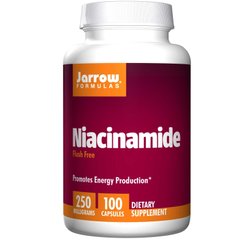 Ниацинамид, Niacinamide, Jarrow Formulas, 250 мг, 100 капсул - фото