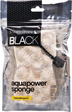 Мочалка для душа, Black Aqua Power Sponge, Suavipiel - фото