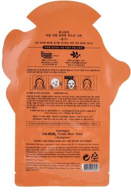Листовая маска для лица, I'm Real Tomato Mask Sheet, Tony Moly, 21 мл - фото