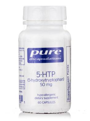 5-HTP (5-Гідрокситриптофан), Pure Encapsulations, 50 мг, 60 капсул - фото