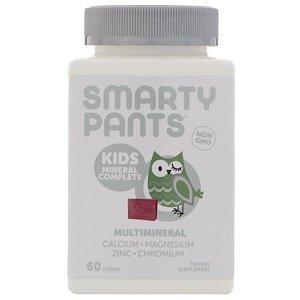 Минеральный комплекс для детей, Kids Mineral Complete, SmartyPants, ягодный микс, 60 жевательных конфет - фото