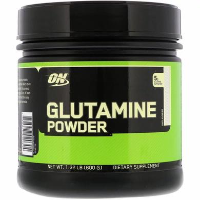 Глутамін, L-Glutamine Powder, Optimum Nutrition, 600 г - фото