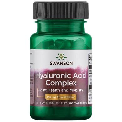 Гіалуронова кислота, Hyaluronic Acid, Swаnson, комплекс, 166 мг, 60 капсул - фото
