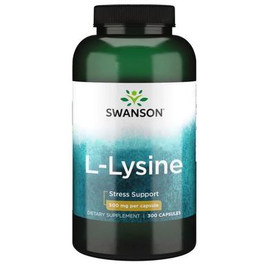 L-лизин, Free-Form L-Lysine, Swanson, 500 мг, 300 капсул - фото
