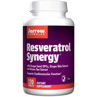 Ресвератрол, Resveratrol Synergy, Jarrow Formulas, 120 таблеток - фото