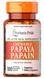 Пищеварительные ферменты папаин, Papaya Papain, Puritan's Pride, 100 жевательных таблеток, фото – 1