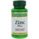 Цинк, Zinc, Nature's Bounty, 50 мг, 100 таблеток, фото – 1