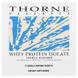 Сироватковий протеїн ізолят, ваніль, Whey Protein Isolate, Thorne Research, 12 пакетів по 26.9 г, фото – 1