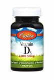 Вітамін Д3, Vitamin D3, Carlson Labs, 2000 МО (50 мкг), 120 гелевих капсул, фото