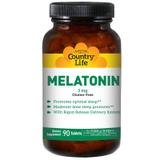 Мелатонін, Melatonin, Country Life, 3 мг, 90 таблеток, фото
