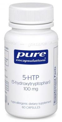 5-HTP (5-Гідрокситриптофан), Pure Encapsulations, 100 мг, 60 капсул - фото