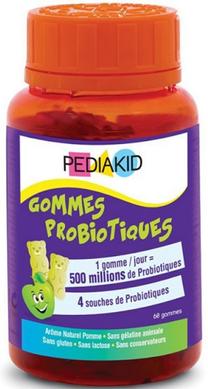 Пребіотики для дітей, жувальний, Radiergummis probiotischen, Pediakid, 60 жувальних цукерок - фото