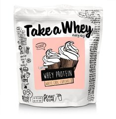 Сироватковий протеїн, Blend, білий шоколадний кекс, Take a Whey, 907 г - фото