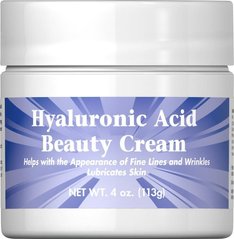 Крем з гіалуронової кислотою, Nature Smart HyaLuronic Acid Beauty Cream, Puritan's Pride, 113 г - фото
