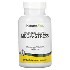 Мега-Стресс, комплекс, Mega-Stress, Nature's Plus, 90 таблеток - фото