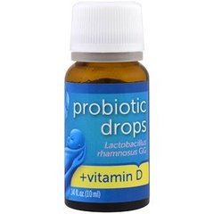 Пробіотики для дітей + Вітамін Д, Probiotic Drops + Vitamin D, Mommy's Bliss, 10 мл - фото