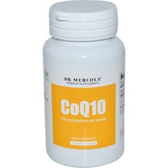 Коэнзим Q10, CoQ10, Dr. Mercola, 100 мг, 30 капсул - фото