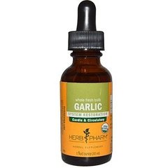 Часник, екстракт, Garlic, Herb Pharm, органік, 30 мл - фото