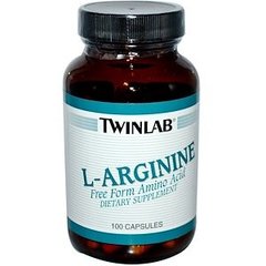 Аргінін, L-Arginine, Twinlab, 100 капсул - фото