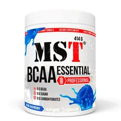 Комплекс BCAA Essential Professional, MST Nutrition, вкус голубая малина, 414 г - фото