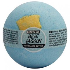 Бомбочка для ванны "Голубая лагуна", Blue Lagoon Relax Natural Bath Bomb, Beauty Jar, 150 г - фото