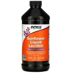 Лецитин соняшниковий рідкий, Lecithin, Now Foods, 473 мл - фото