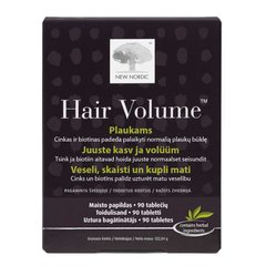 Комплекс для росту і обсягу волосся, Hair Volume, New Nordic, 90 таблеток - фото