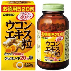 Экстракт куркумы, Orihiro, 520 таблеток - фото