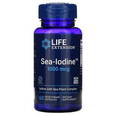 Йод, Sea-Iodine, Life Extension, 1000 мкг, 60 капсул - фото