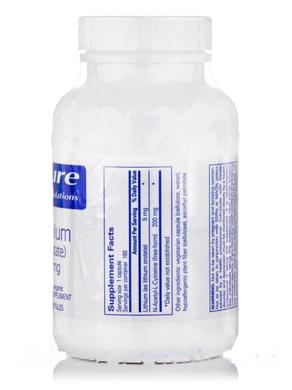 Литий (оротат), Lithium (Orotate), Pure Encapsulations, 5 мг, 180 капсул - фото