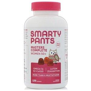Мультивитамины для женщин 50+, Masters Complete, SmartyPants, фруктовый вкус, 120 жевательных таблеток - фото