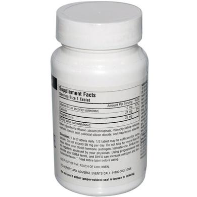 Прегненолон, Pregnenolone, Source Naturals, 25 мг, 120 таблеток - фото