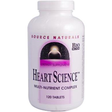 Мультикомплекс для сердца, Heart Science, Source Naturals, 120 таблеток - фото