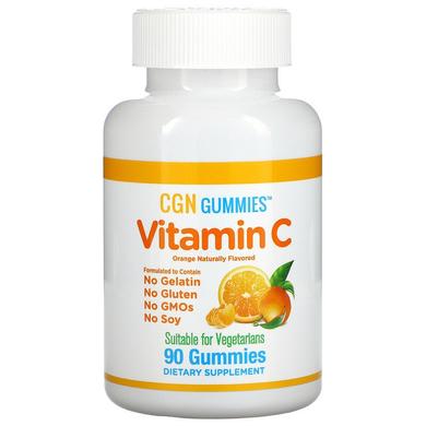 Вітамін C, Vitamin C Gummies, California Gold Nutrition, 90 жувальних конфет - фото