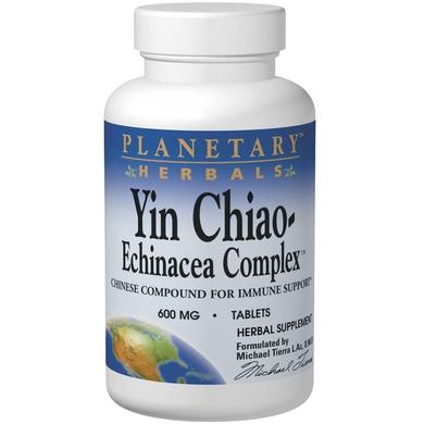 Ехінацея і оман (Echinacea Complex), Planetary Herbals, 600 мг, 120 таблеток - фото