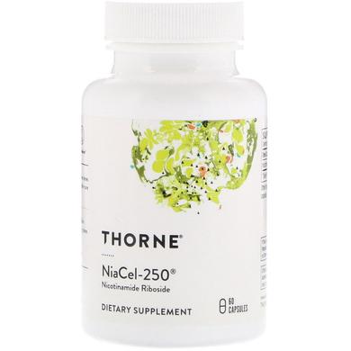 Нікотинамід рибозид, Nicotinamide Riboside, Thorne Research, 250 мг, 60 капсул - фото