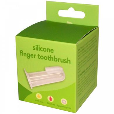 Силиконовая зубная щетка, iPlay Inc, надеваемая на палец 1 шт - фото