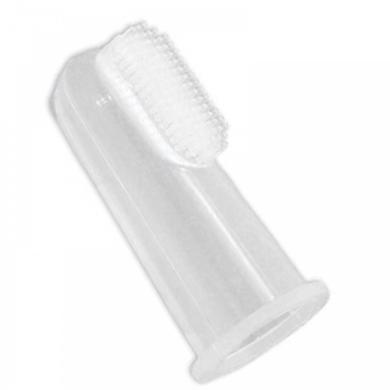 *Силиконовая зубная щетка, надеваемая на палец 1 шт (02801) - фото