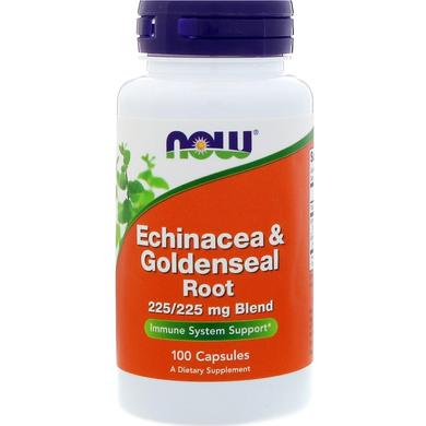 Эхинацея (Echinacea & Goldenseal), Now Foods, 100 капсул - фото