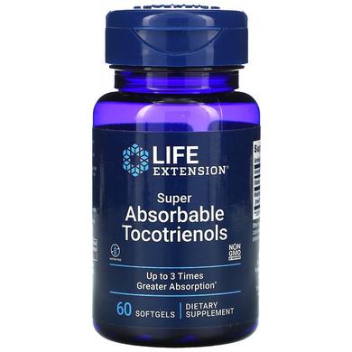 Вітамін Е Супер абсорбіруемие Токотрієноли, Super Absorbable Tocotrienols, Life Extension, 60 капсул - фото