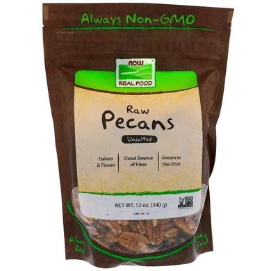 Орехи пекан, Raw Pecan, Now Foods, 340 г - фото