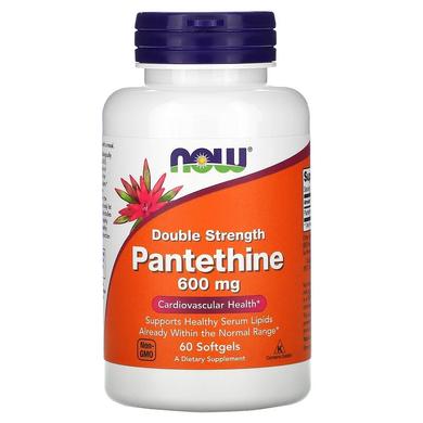 Пантетин, подвійна сила, Pantethine, Now Foods, 600 мг, 60 капcул - фото