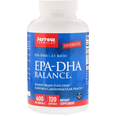 Рыбий жир баланс, EPA-DHA Balance, Jarrow Formulas, 120 капсул - фото