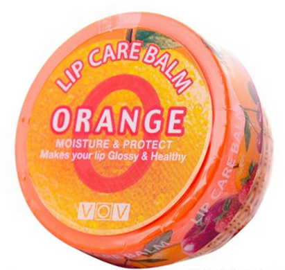 Бальзам для губ, 10.5 г, Lip Care Balm, Vov, Orange Vita - фото