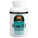 Вітамін D3, Vitamin D-3, Source Naturals, 2000 МО, 200 капсул, фото – 1