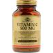 Витамин С, Vitamin C, Solgar, 500 мг, 100 капсул, фото – 1